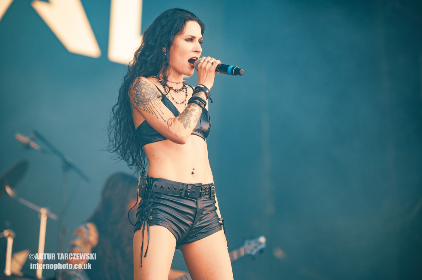 Jane singing on stage